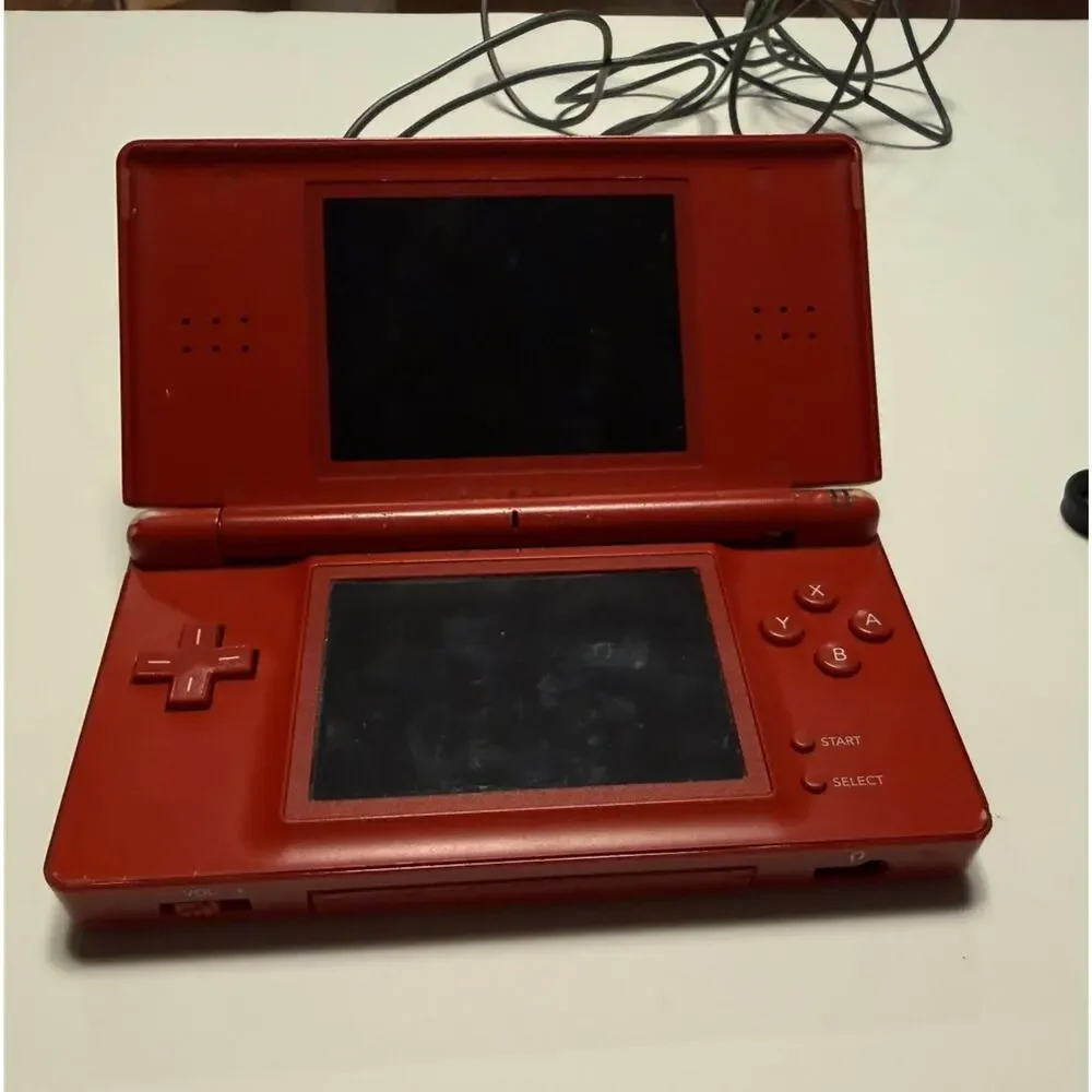Nintendo DS Lite - red super mario bros - Handheld Console - Tested some wear